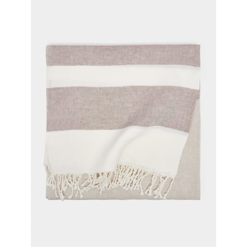 Linen Striped Blanket (76in/1.92m)