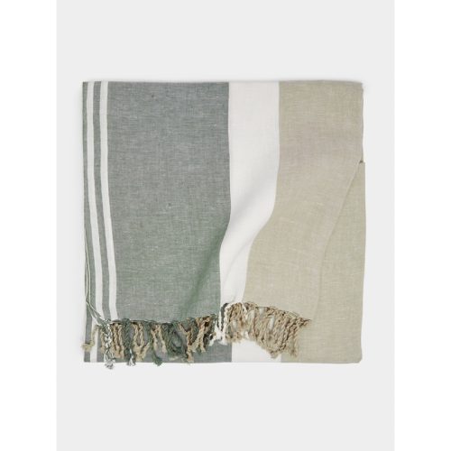 Linen Striped Blanket (76in/1.9m)