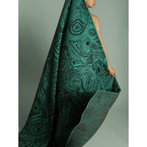 Malachite Cashmere King-Size Bedspread