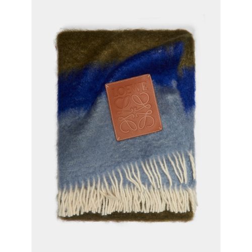 Mohair Striped Blanket