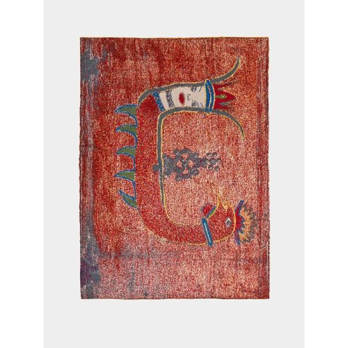 Red Queen Cashmere King-Size Bedspread (110in/2.8m)