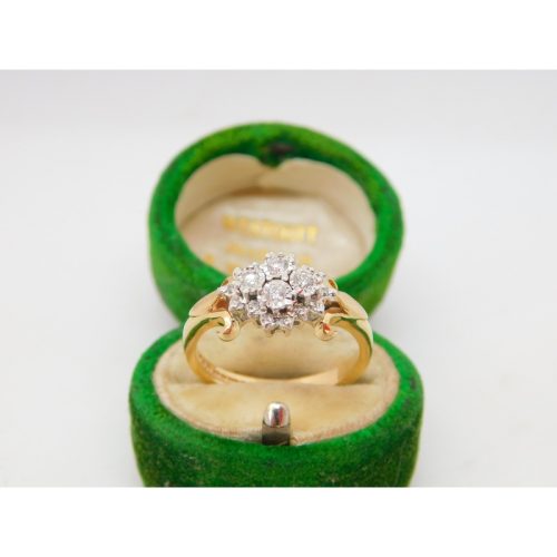 9ct Yellow Gold & 0.5ct Diamond Engagement Ring Vintage 1994 Sheffield