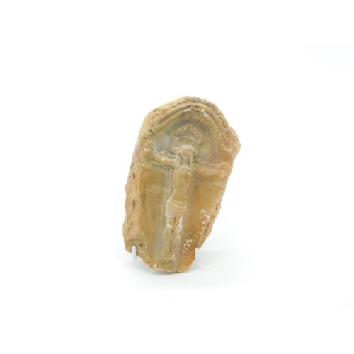 17th Century Carved Alabaster Stone Panel Depicting Corpus Christi Antique