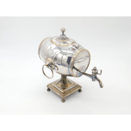 Early Sheffield Plate Georgian Barrel Form Tea Urn With Tap Antique c1760