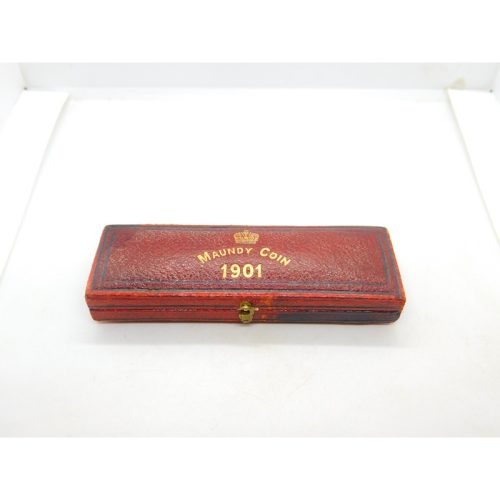 Queen Victoria Maundy Coin Set In Original Display Box 1901 NUNC Condition