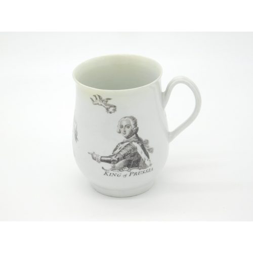 Robert Hancock Worcester King of Prussia Bell Shaped Mug 1757 Antique Georgian