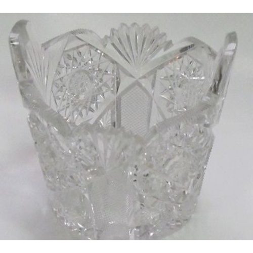 ABP cut glass ice tub Antique crystal Made in USA ABP