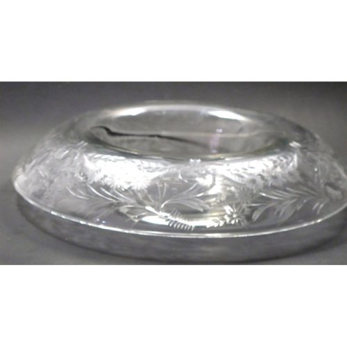 Hand Cut Glass roll out bowl Antique gift