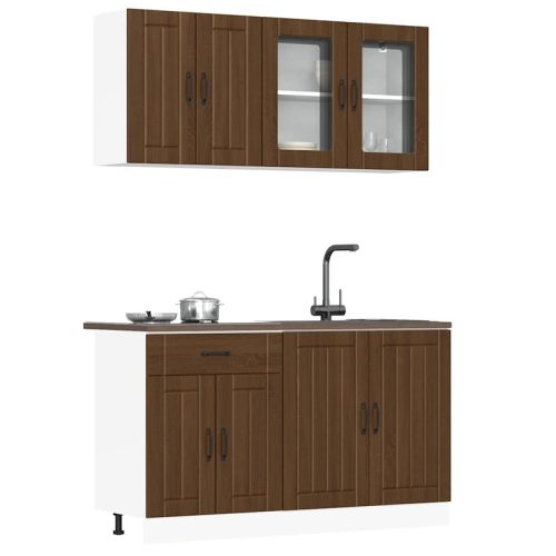 Ensemble d’armoires de cuisine 4 pcs Kalmar bois d’ingnierie