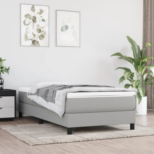 Matelas de lit  ressorts ensachs Gris clair 100x200x20 cm