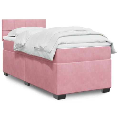 Sommier  lattes de lit avec matelas Rose 90×200 cm Velours