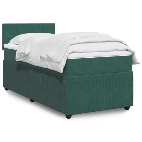 Sommier  lattes de lit et matelas Vert fonc 80×200 cm Velours