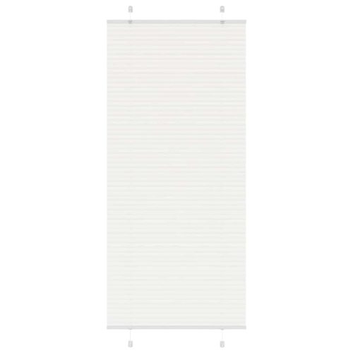 Store pliss blanc 90×200 cm largeur du tissu 89,4 cm polyester