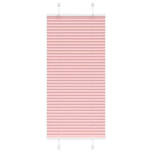 Store pliss rose 55×150 cm largeur du tissu 54,4 cm polyester
