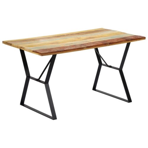 Table  manger 140x80x76 cm Bois de rcupration massif