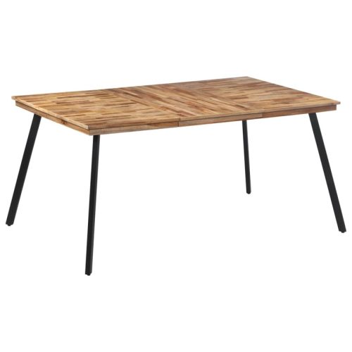 Table  manger 169×98,5×76 cm bois massif de teck
