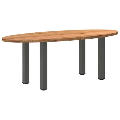 Table  manger 220x100x74 cm bois de chne massif ovale